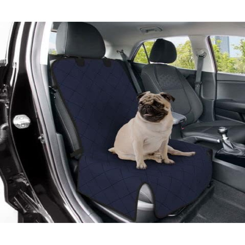 Housse de siège de voiture robuste pour chien, protection de siège imperméable et universelle pour VUS Berline, Bleu marine
