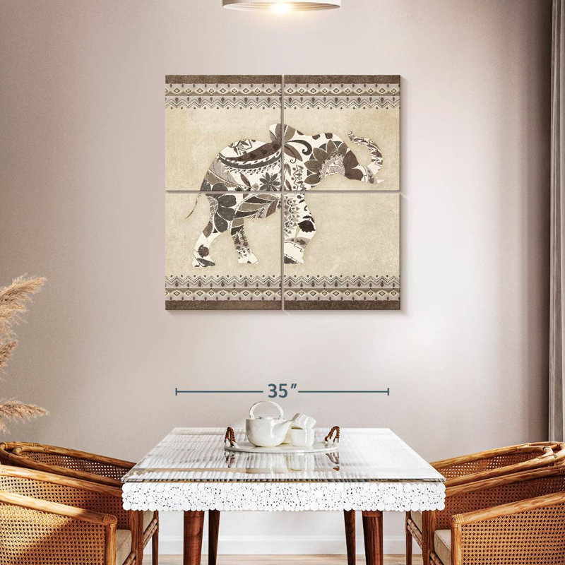 Brampt Neutral Boho Elephant