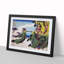 The Hanging-Cloud Bridge by Katsushika Hokusai - Picture Frame Painting Print-55611795-55611796
