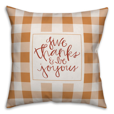  Housse de coussin Offrez des mercis et soyez joyeux