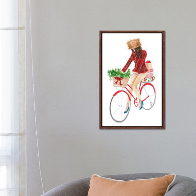 Holiday Bike by Style Of Brush - Gallery-Wrapped Canvas Giclée on Canvas