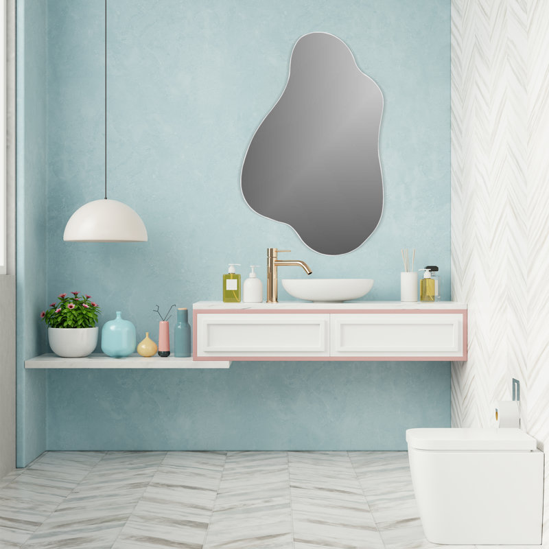 Dayshon Irregular Frameless Floating Mirror