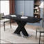 Élégante table de salle à manger rectangulaire, durable et polyvalente, idéale pour les maisons modernes et traditionnelles.-387954417