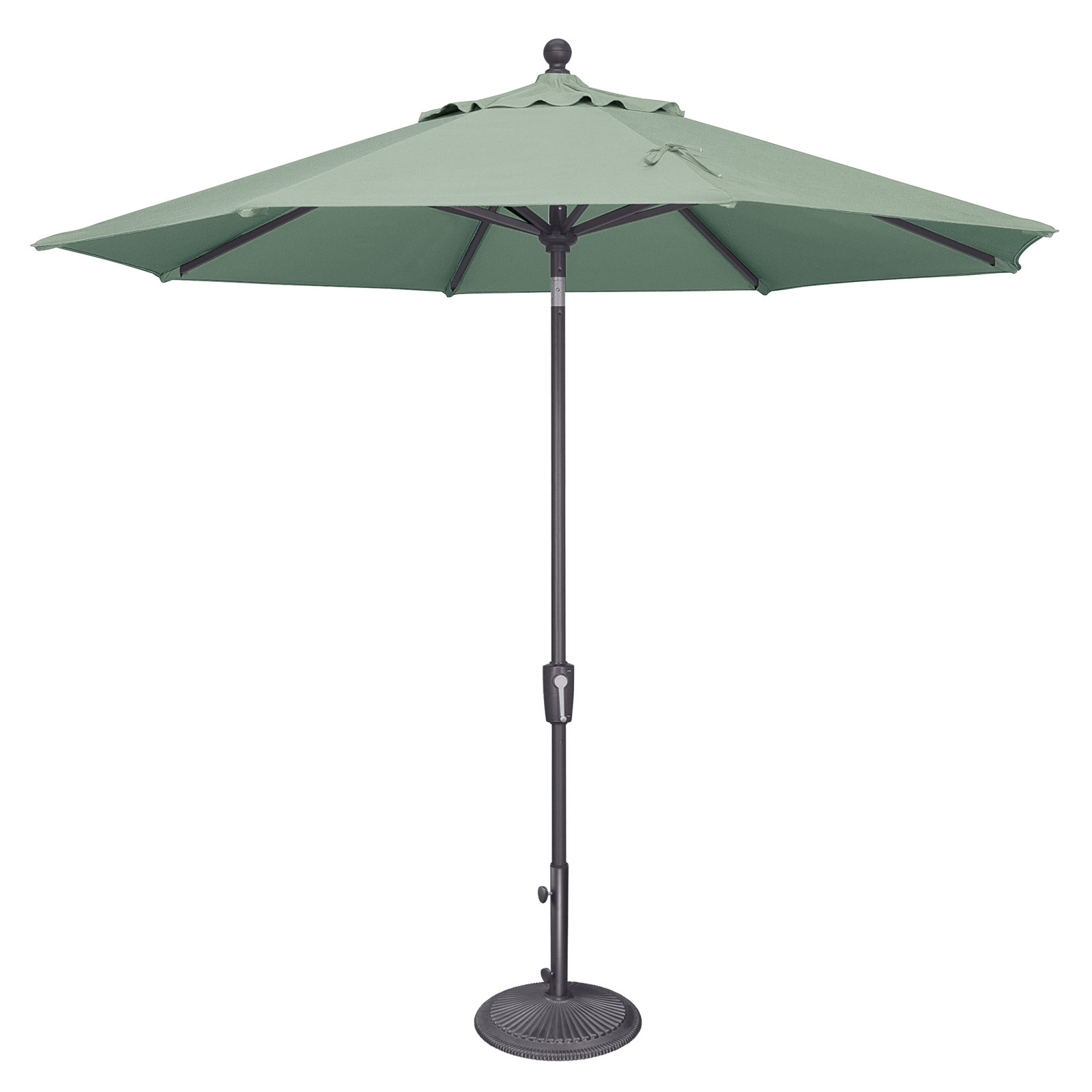 Launceston Market Umbrella, Anthracite, Spa Sunbrella Acrylic, 101.7" H x 108" W x 108" D