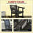 Black High Back Chairs,2 Pieces Outdoor Rocking Chairs-741714942