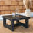 Melrose Square Metal Outdoor Side Table