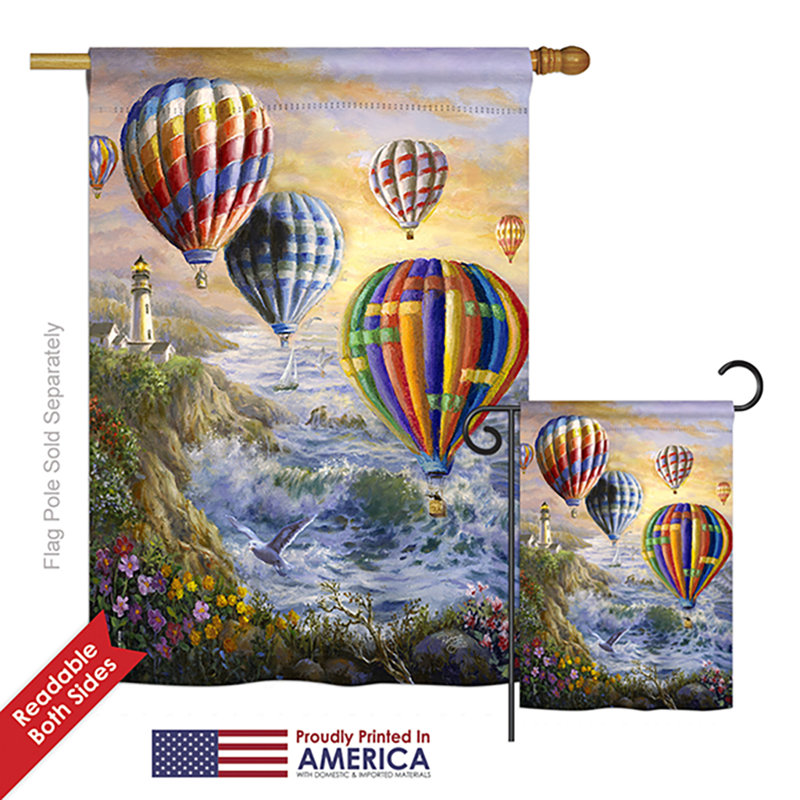 Ensemble de 2 drapeaux Everly Summer Glow Nautical Impressions