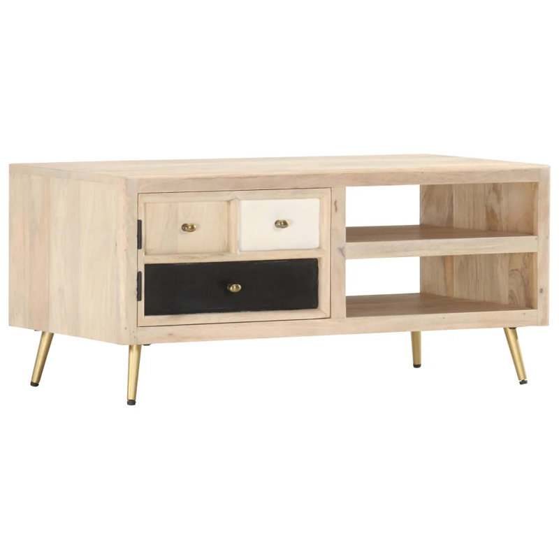 Nephele Four Leg Coffee Table with Storage