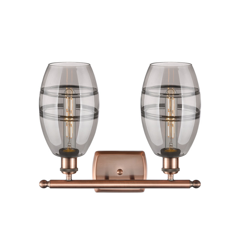 Bettylou 2 - Light Dimmable Vanity Light, Light Smoke, Antique Copper