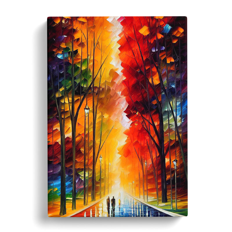 Vibrant Woodland Forest No.5 - Wall Art, Wrapped Canvas, 76cm H x 50cm W, No Matte
