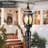 3-inch Hardwired Lamp Posts Outdoor Lighting, Black Dusk to Dawn Outdoor Lamp Post Light Fixture with Pier Mount Base