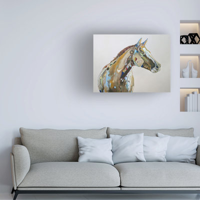Wrapped Canvas Wall Art - Brenda Myrick 'Speaks' Wall Art for Living Room, Bedroom, or Office Décor  - 35x47