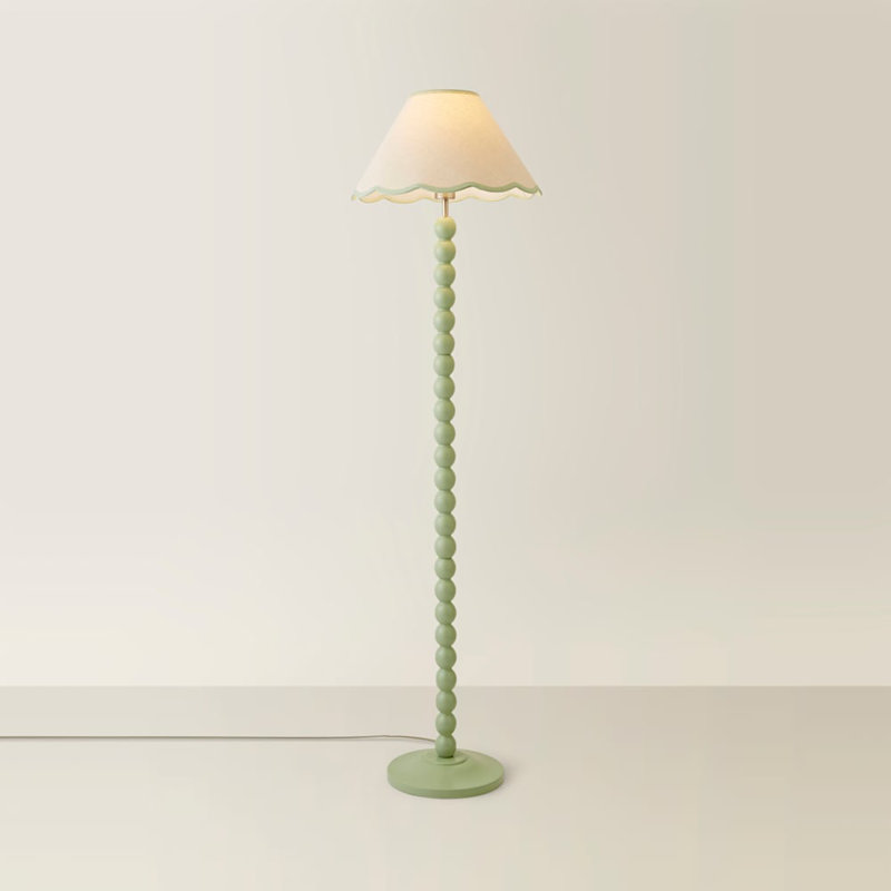 Bobbles 144cm Traditional Floor Lamp, White/Green, Green