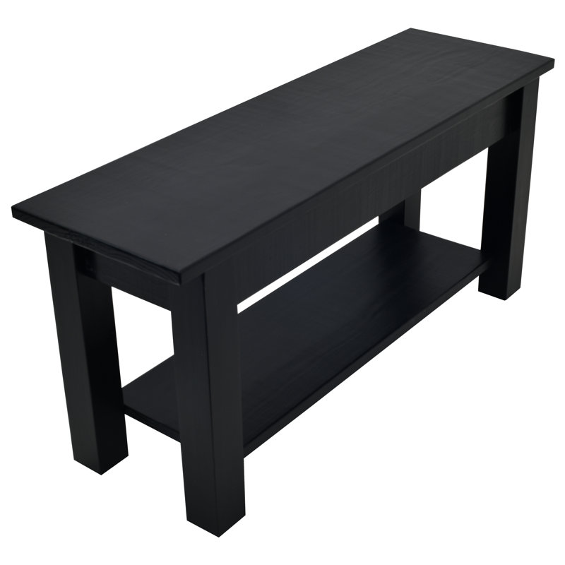 Rosalva Solid Wood Bench, 17'' H x 66'' W x 12'' D
