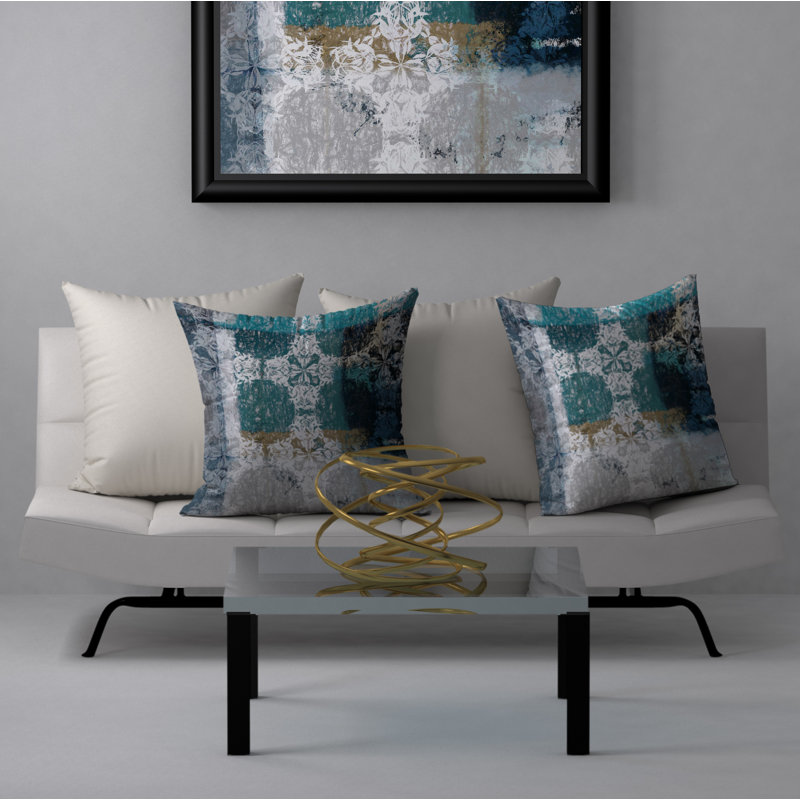 Housse de coussin carrée/insert, 24 po x 24 po