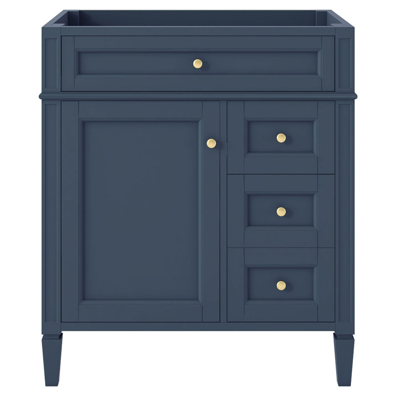 Meuble-lavabo de 30 po sans lavabo supérieur, Bleu