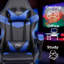 Racing Massage Computer Gaming Chair with Footrest-69583058