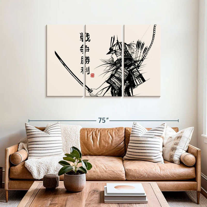 Leisha Samurai Devotion, 36" H x 57" W