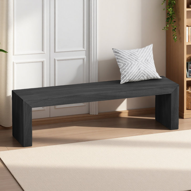 Dining Bench, Black