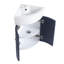 Ensemble de meuble-lavabo simple mural Hawabibi