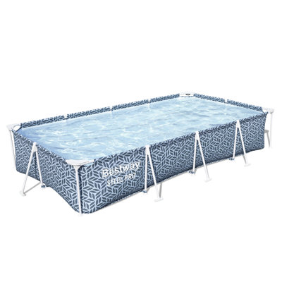 Polyvinyl Chloride (PVC) Rectangle Frame Set Pool 66cm H x 201cm W x 366cm L