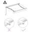 Dakota Fields Anthracite Cover Retractable Patio Awning-860233052-860232996