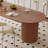 Brown Oval Solid Wood Dining Tables-611045379