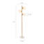Lampe sur pied à 3 globes Everly Quinn Lindy avec base en marbre