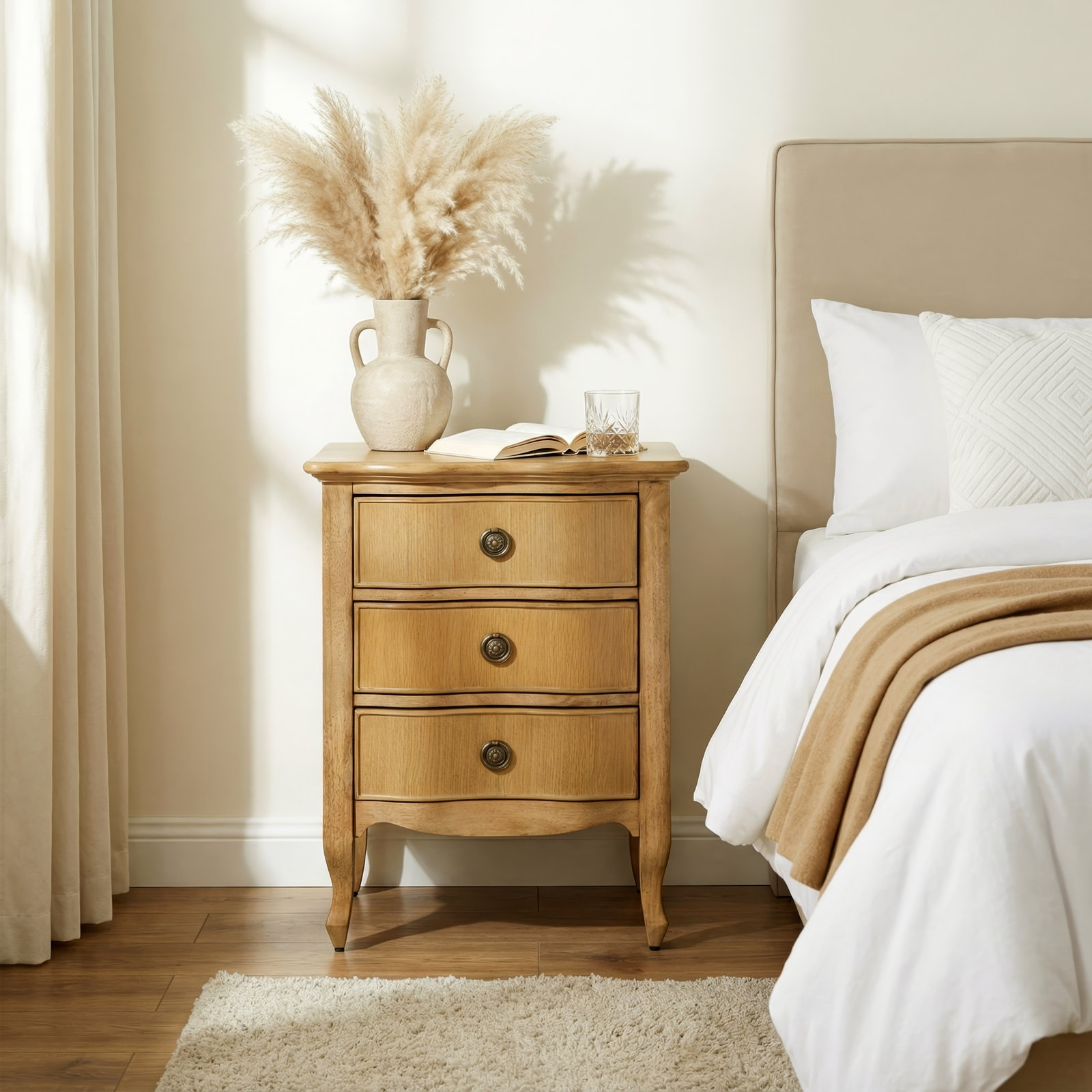 3-Drawer Accent Chest, Brown