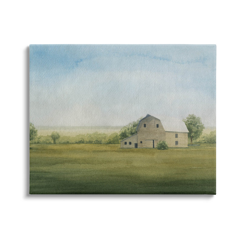 Art mural sur toile de campagne prairie par Grace Popp, H 30 po x l 40 po x P 1,5 po