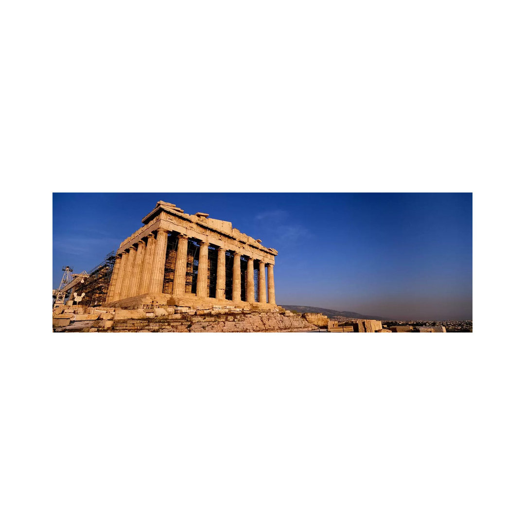 Ruins Of A Temple - Wrapped Canvas Panoramic Print
