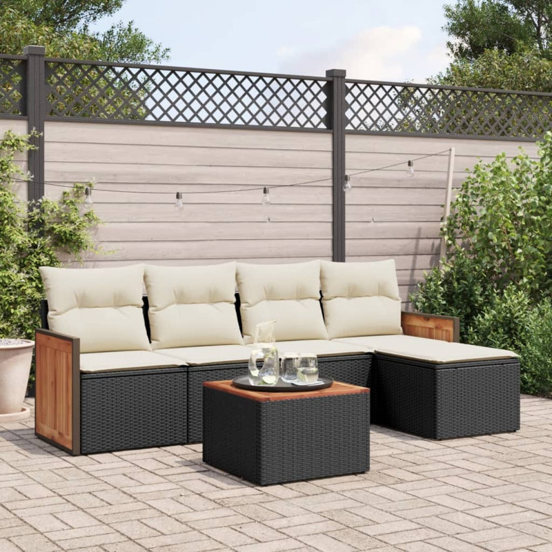 Vidaxl Garden Sofa Set  PE Rattan Large Modular Garden Sofa Set