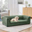 Canapé rectangulaire surélevé pour animaux de compagnie avec coussin moelleux pour le confort des chiens et des chats-1221227912