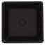 Lavabo de salle de bain vasque carré en verre noir MatteShell ™