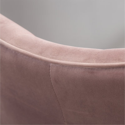 Fauteuil contemporain contemporain capitonné en velours soyeux capitonné