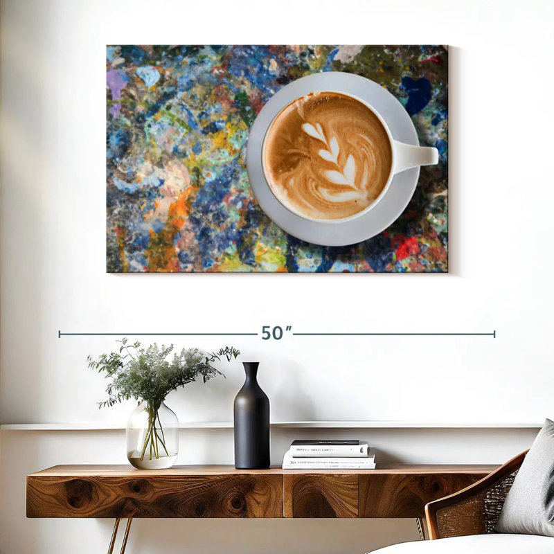 Yarlin Creative Latte Coffee, 26" H x 39" W