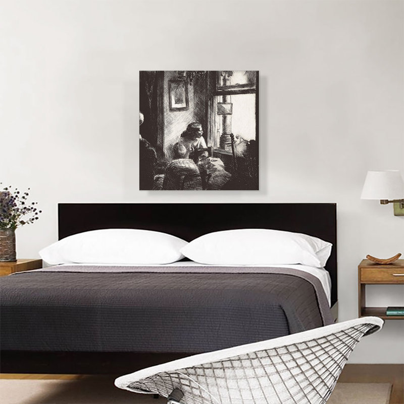 East Side Interior 1922 - impression, H 26 po x l 26 po x P 1,5 po