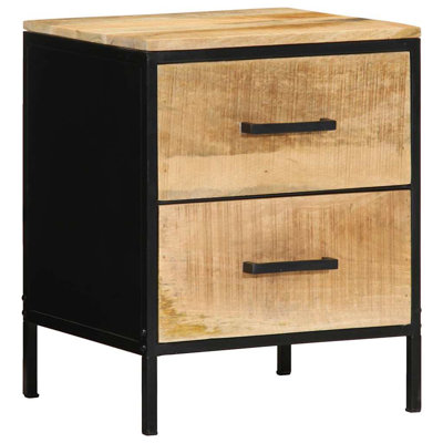 40cm W Solid Wood Bedside Table