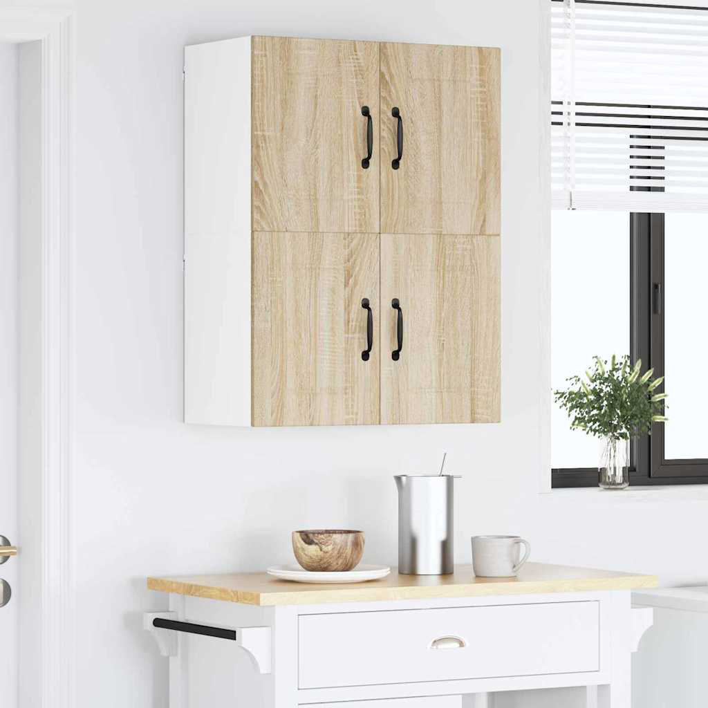 Vidaxl Kitchen Wall Cabinet Black 60 X 31 X 40 Cm Engineered Wood
