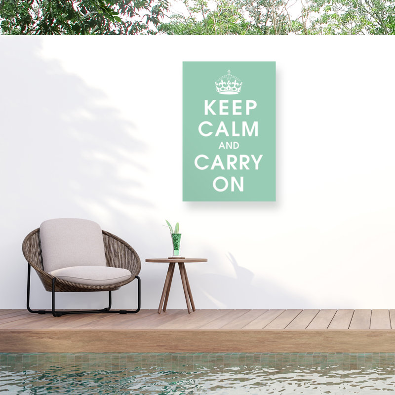 Toile d'extérieur Marcus Jules Keep Calm, H 22 po x l 32 po
