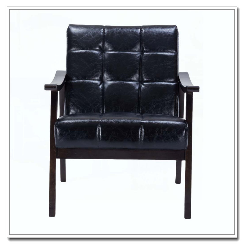 Chaise avec accoudoirs et dossier haut
