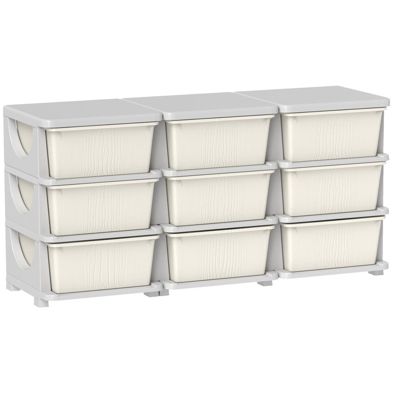 Zoomie Kids Toy Box, Cream