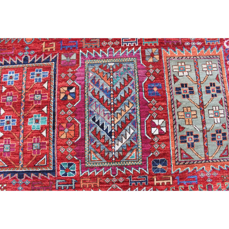 Tapis multicolore de haute qualité noué à la main