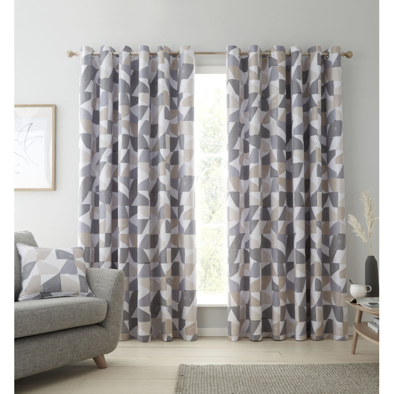 Oslo Geo Curtains, Width 229 x Drop 229cm