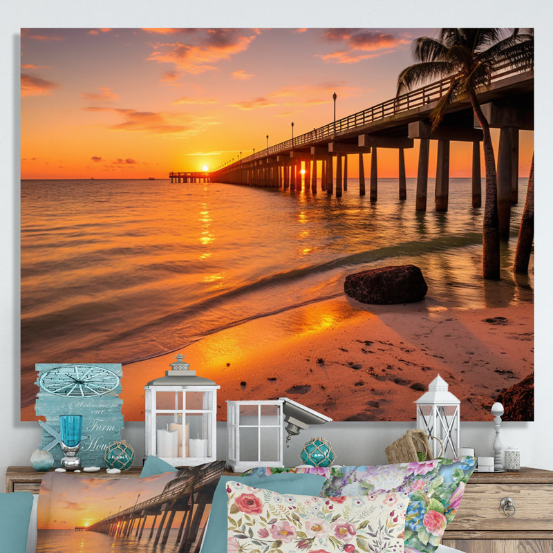 Jacksonville Bay Florida II sur toile, H 16 po x l 32 po x P 1 po, Toile tendue