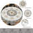 1pc Modern 3D Floral Effect Printed Tablecloth, Round/Rectangular Farmhouse Floral Pattern Tablecloth, Christmas Party Outdoor Decoration, Kitchen Accessories, Noble And Elegant Marble Floral Decoration Home Gift-118245725