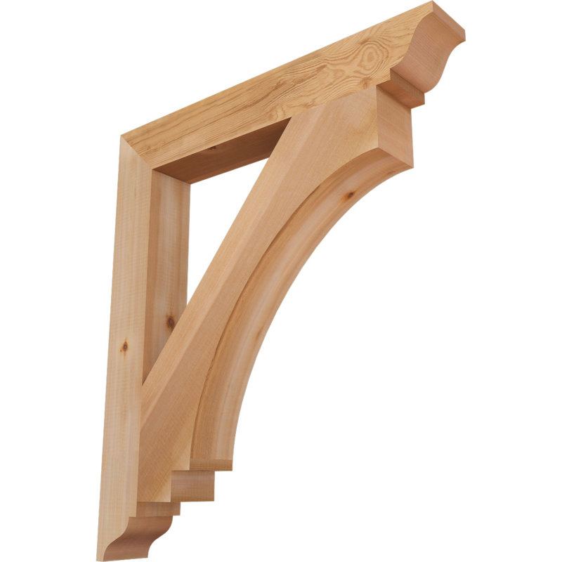 Support impérial traditionnel, H 32 po x l 3,5 po x P 28 po, Cèdre rouge de l'Ouest (lisse)