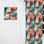 Corail Serenade motif tropical I - Rideau tropical - Velours obscurcissant - 1 panneau-107598352