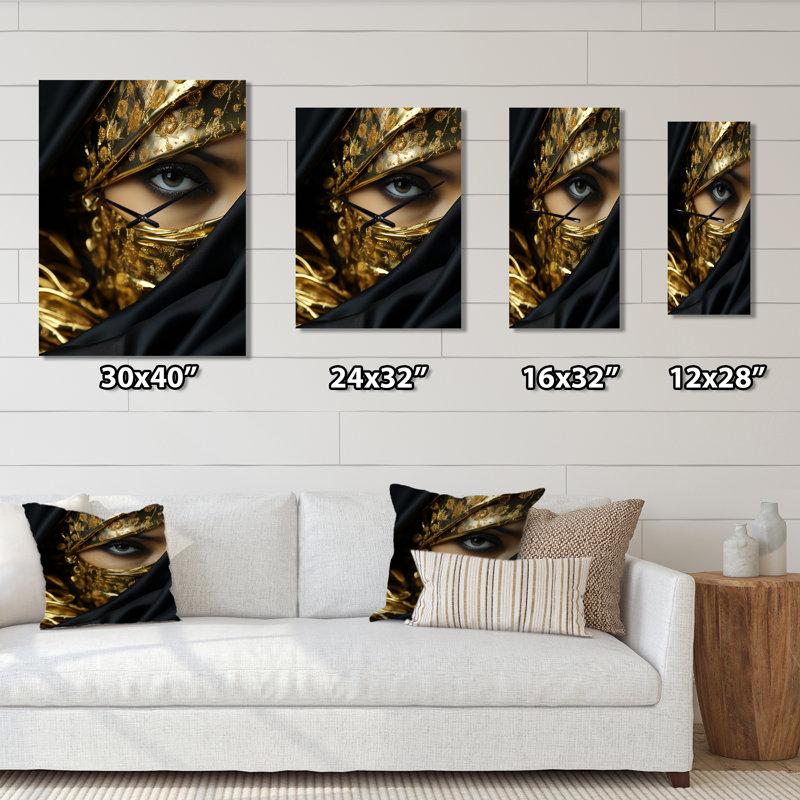Magnifique horloge murale rétro boho chic, H 32 po x l 16 po x P 1 po