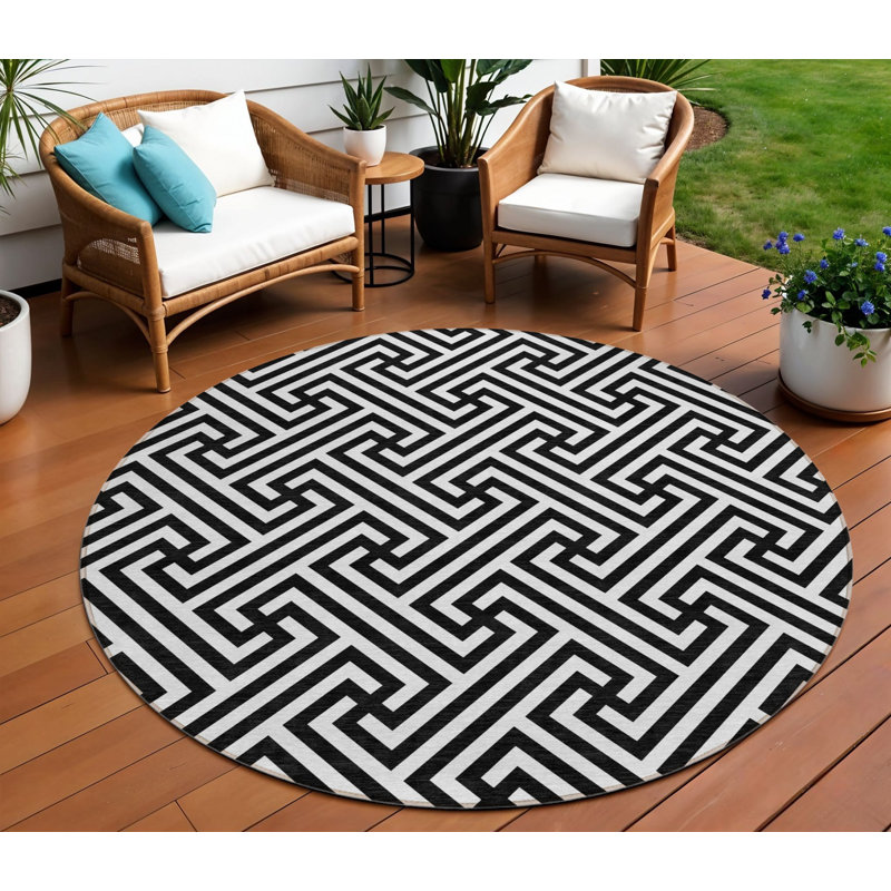 Tapis rond ivoire 8 po